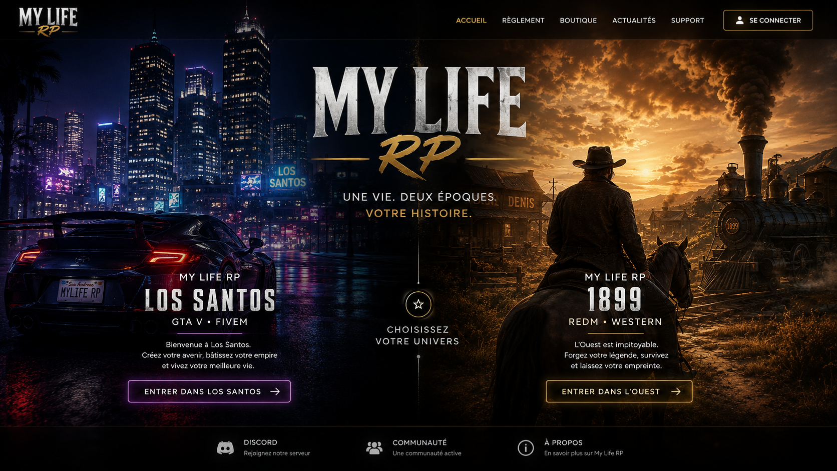 My Life RP — Los Santos et My Life RP 1899