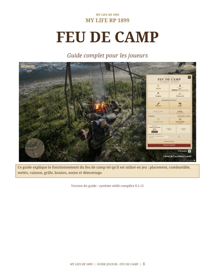 Couverture du guide Feu de camp