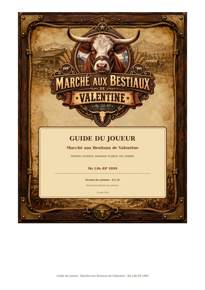 Couverture du guide Marché aux Bestiaux de Valentine